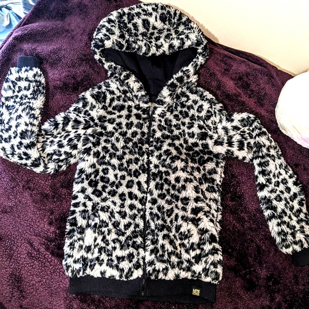 Victoria Secret Ultimate Edition PINK Cheetah Fur Print Coat